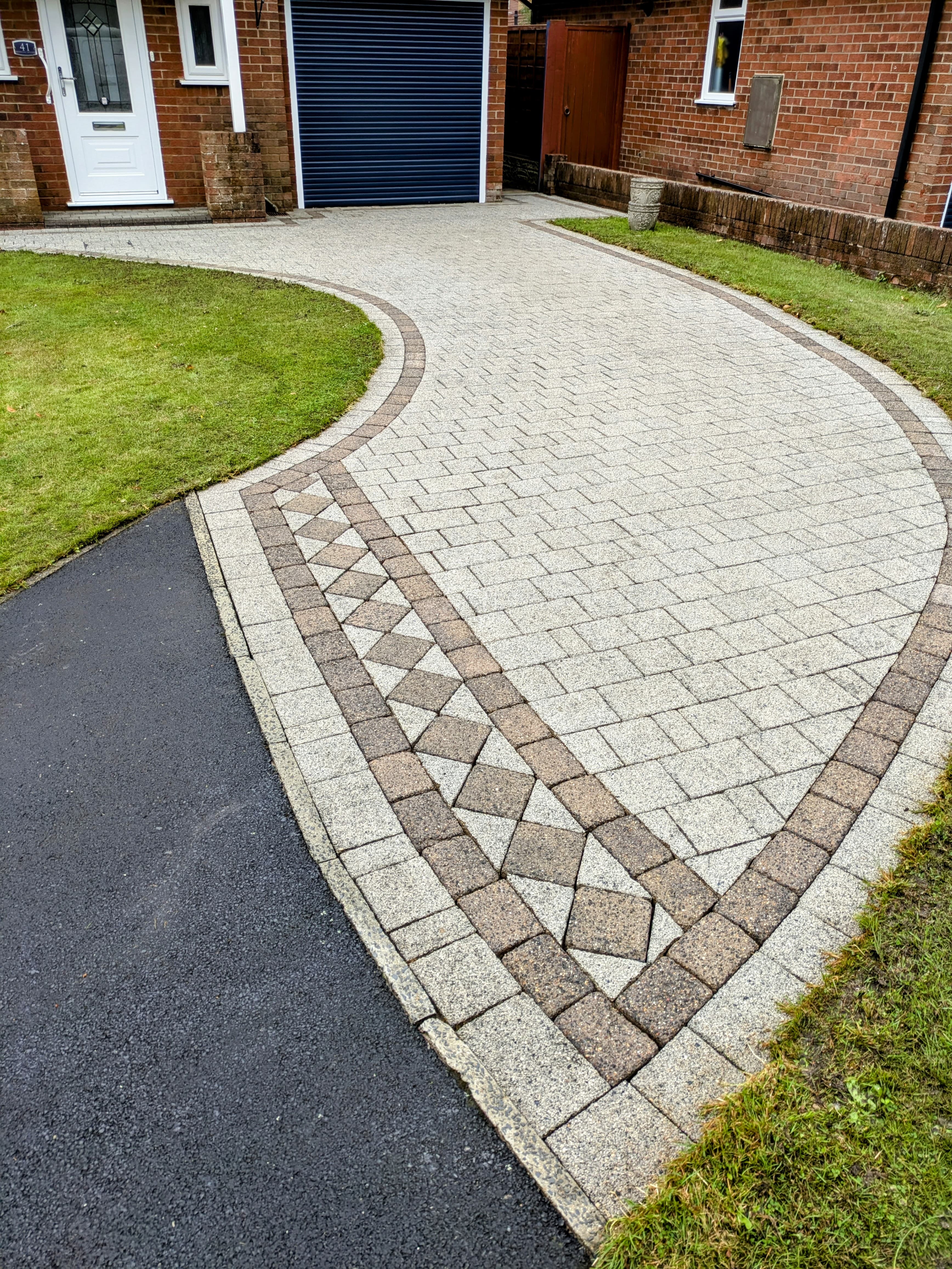 Clean concrete patio after cleaning